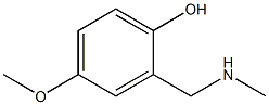 4-methoxy-2-[(methylamino)methyl]phenol 结构式