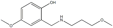 4-methoxy-2-{[(3-methoxypropyl)amino]methyl}phenol 结构式