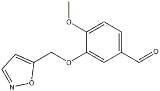 4-methoxy-3-(1,2-oxazol-5-ylmethoxy)benzaldehyde 结构式