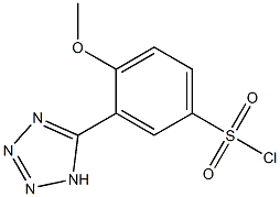 4-methoxy-3-(1H-tetrazol-5-yl)benzenesulfonyl chloride 结构式