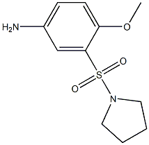 4-methoxy-3-(pyrrolidine-1-sulfonyl)aniline 结构式