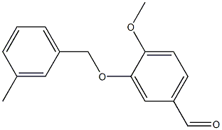 4-methoxy-3-[(3-methylphenyl)methoxy]benzaldehyde 结构式