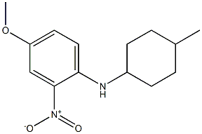 4-methoxy-N-(4-methylcyclohexyl)-2-nitroaniline 结构式