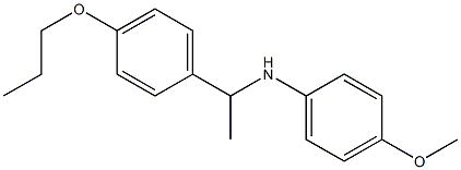 4-methoxy-N-[1-(4-propoxyphenyl)ethyl]aniline 结构式