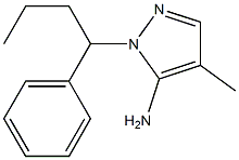 4-methyl-1-(1-phenylbutyl)-1H-pyrazol-5-amine 结构式