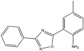 4-methyl-2-(3-phenyl-1,2,4-oxadiazol-5-yl)aniline 结构式