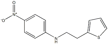 4-nitro-N-[2-(thiophen-2-yl)ethyl]aniline 结构式