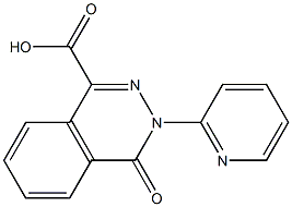 4-oxo-3-pyridin-2-yl-3,4-dihydrophthalazine-1-carboxylic acid 结构式