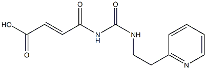 4-oxo-4-({[2-(pyridin-2-yl)ethyl]carbamoyl}amino)but-2-enoic acid 结构式