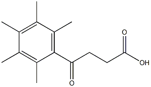 4-oxo-4-(2,3,4,5,6-pentamethylphenyl)butanoic acid 结构式