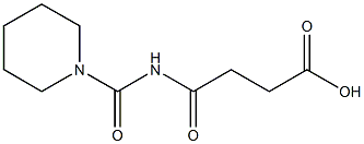 4-oxo-4-(piperidin-1-ylcarbonylamino)butanoic acid 结构式