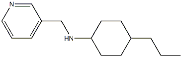 4-propyl-N-(pyridin-3-ylmethyl)cyclohexan-1-amine 结构式