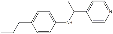 4-propyl-N-[1-(pyridin-4-yl)ethyl]aniline 结构式