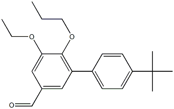 4'-tert-Butyl-5-ethoxy-6-propoxy-biphenyl-3-carbaldehyde 结构式