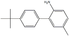4'-tert-butyl-5-methyl-1,1'-biphenyl-2-amine 结构式