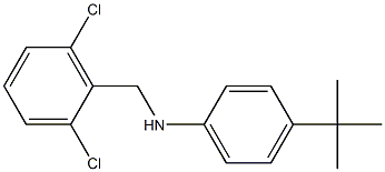 4-tert-butyl-N-[(2,6-dichlorophenyl)methyl]aniline 结构式