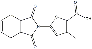 5-(1,3-dioxo-1,3,3a,4,7,7a-hexahydro-2H-isoindol-2-yl)-3-methylthiophene-2-carboxylic acid 结构式