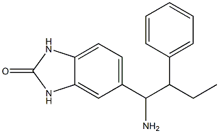 5-(1-amino-2-phenylbutyl)-2,3-dihydro-1H-1,3-benzodiazol-2-one 结构式