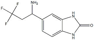 5-(1-amino-3,3,3-trifluoropropyl)-2,3-dihydro-1H-1,3-benzodiazol-2-one 结构式