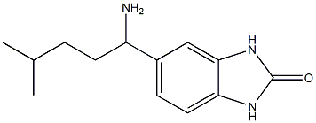 5-(1-amino-4-methylpentyl)-2,3-dihydro-1H-1,3-benzodiazol-2-one 结构式