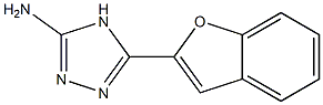 5-(1-benzofuran-2-yl)-4H-1,2,4-triazol-3-amine 结构式