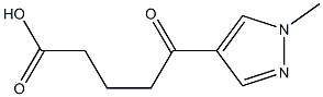 5-(1-methyl-1H-pyrazol-4-yl)-5-oxopentanoic acid 结构式