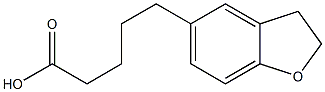 5-(2,3-dihydro-1-benzofuran-5-yl)pentanoic acid 结构式