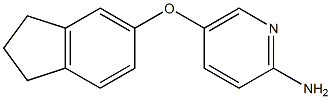 5-(2,3-dihydro-1H-inden-5-yloxy)pyridin-2-amine 结构式