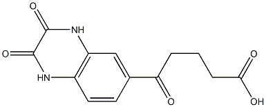 5-(2,3-dioxo-1,2,3,4-tetrahydroquinoxalin-6-yl)-5-oxopentanoic acid 结构式