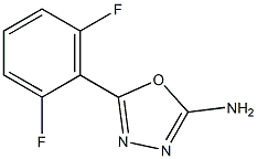 5-(2,6-difluorophenyl)-1,3,4-oxadiazol-2-amine 结构式