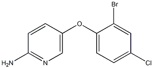 5-(2-bromo-4-chlorophenoxy)pyridin-2-amine 结构式