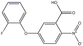 5-(2-fluorophenoxy)-2-nitrobenzoic acid 结构式