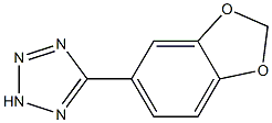 5-(2H-1,3-benzodioxol-5-yl)-2H-1,2,3,4-tetrazole 结构式