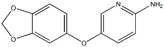 5-(2H-1,3-benzodioxol-5-yloxy)pyridin-2-amine 结构式
