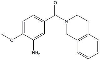 5-(3,4-dihydroisoquinolin-2(1H)-ylcarbonyl)-2-methoxyaniline 结构式