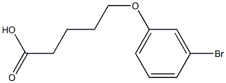 5-(3-bromophenoxy)pentanoic acid 结构式