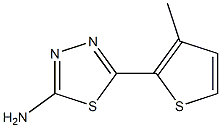 5-(3-methylthiophen-2-yl)-1,3,4-thiadiazol-2-amine 结构式