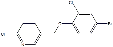 5-(4-bromo-2-chlorophenoxymethyl)-2-chloropyridine 结构式