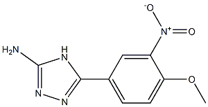 5-(4-methoxy-3-nitrophenyl)-4H-1,2,4-triazol-3-amine 结构式