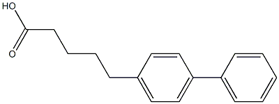 5-(4-phenylphenyl)pentanoic acid 结构式