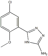 5-(5-chloro-2-methoxyphenyl)-4H-1,2,4-triazol-3-amine 结构式