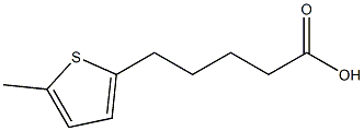 5-(5-methylthiophen-2-yl)pentanoic acid 结构式