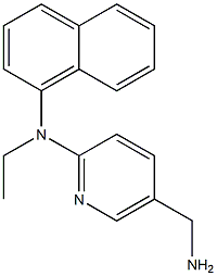 5-(aminomethyl)-N-ethyl-N-(naphthalen-1-yl)pyridin-2-amine 结构式