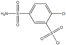 5-(aminosulfonyl)-2-chlorobenzenesulfonyl chloride 结构式