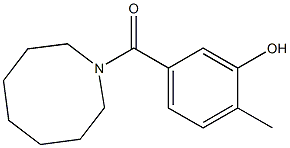 5-(azocan-1-ylcarbonyl)-2-methylphenol 结构式