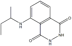 5-(butan-2-ylamino)-1,2,3,4-tetrahydrophthalazine-1,4-dione 结构式