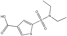 5-(diethylsulfamoyl)thiophene-3-carboxylic acid 结构式
