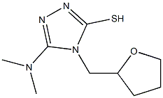 5-(dimethylamino)-4-(tetrahydrofuran-2-ylmethyl)-4H-1,2,4-triazole-3-thiol 结构式