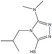 5-(dimethylamino)-4-isobutyl-4H-1,2,4-triazole-3-thiol 结构式