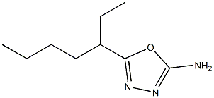 5-(heptan-3-yl)-1,3,4-oxadiazol-2-amine 结构式